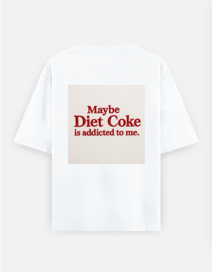 Diet Coke graphic T-shirt Oversized T-shirt (Back print) by @_tamang_vibes_