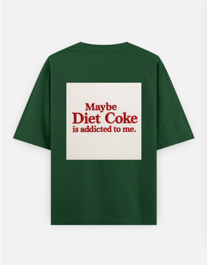 Diet Coke graphic T-shirt Oversized T-shirt (Back print) by @_tamang_vibes_