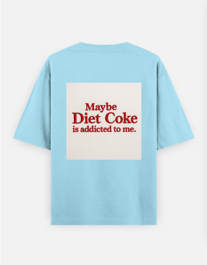 Diet Coke graphic T-shirt Oversized T-shirt (Back print) by @_tamang_vibes_