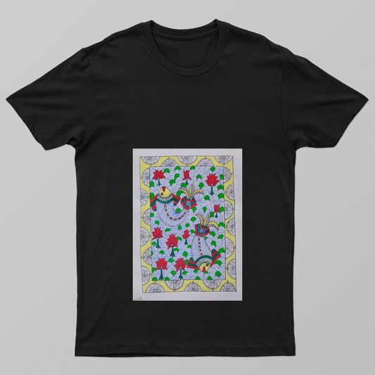 Floating fishes Unisex T-shirt by Antara Verma