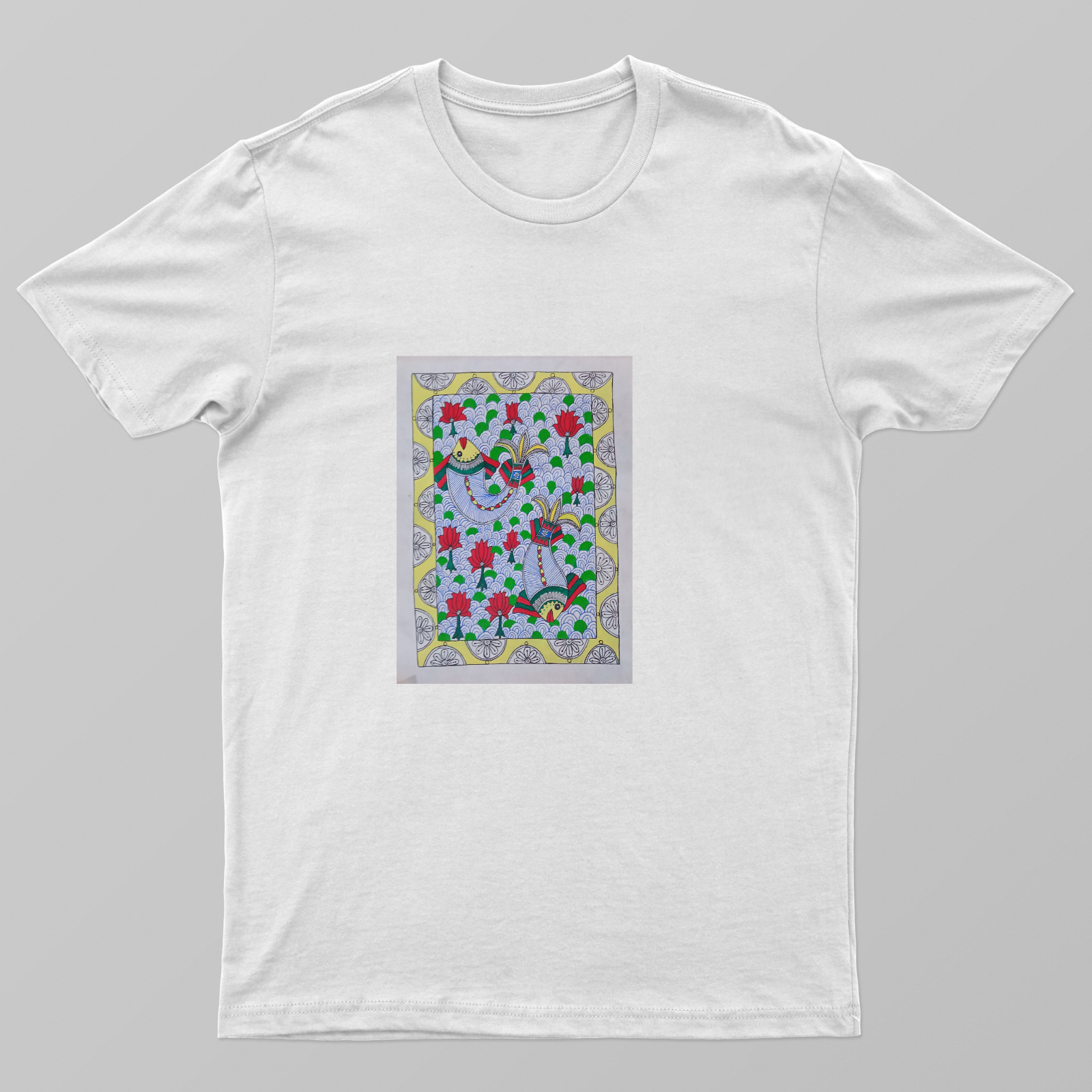 Floating fishes Unisex T-shirt by Antara Verma