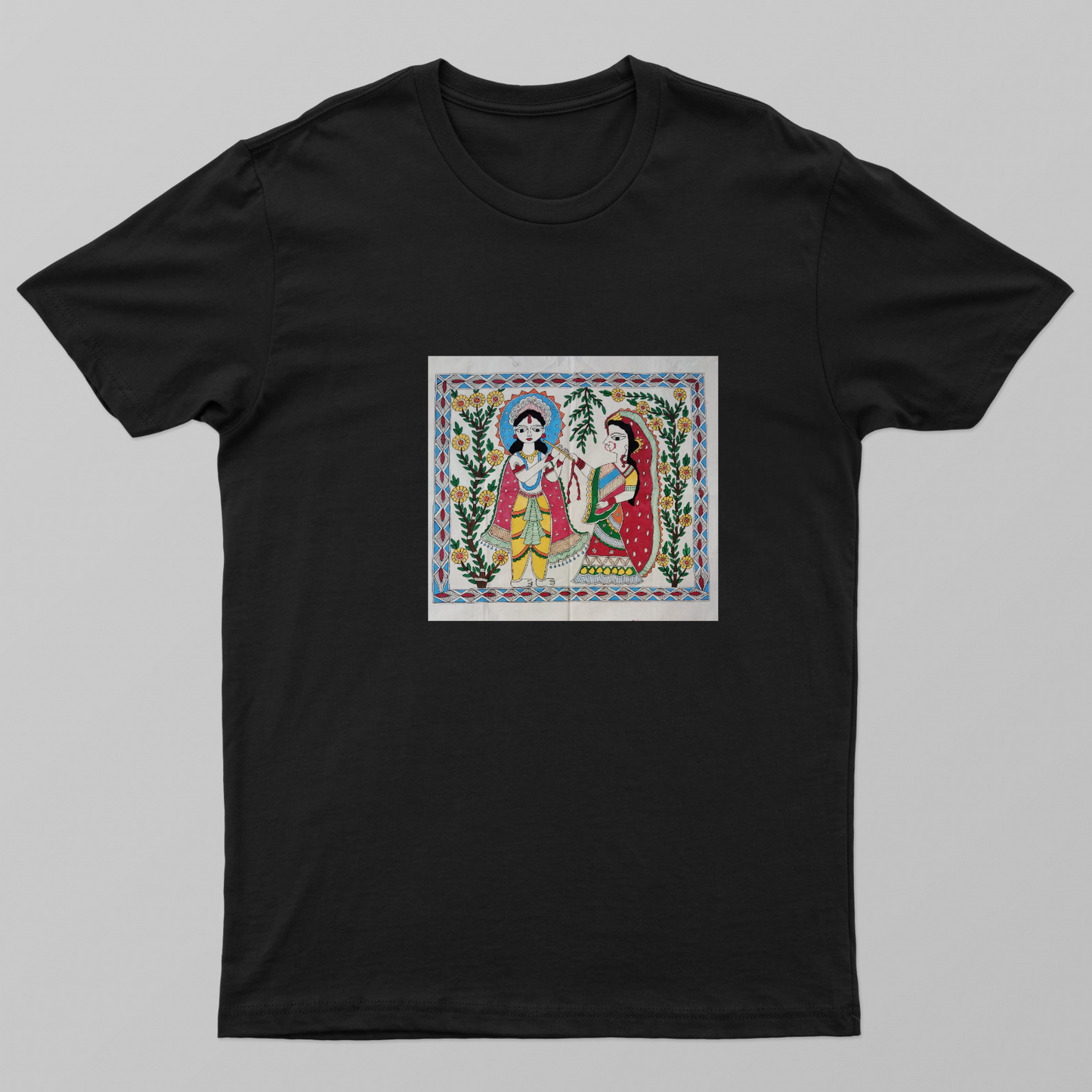 Radha+krishna spiritual Unisex T-shirt by Antara Verma