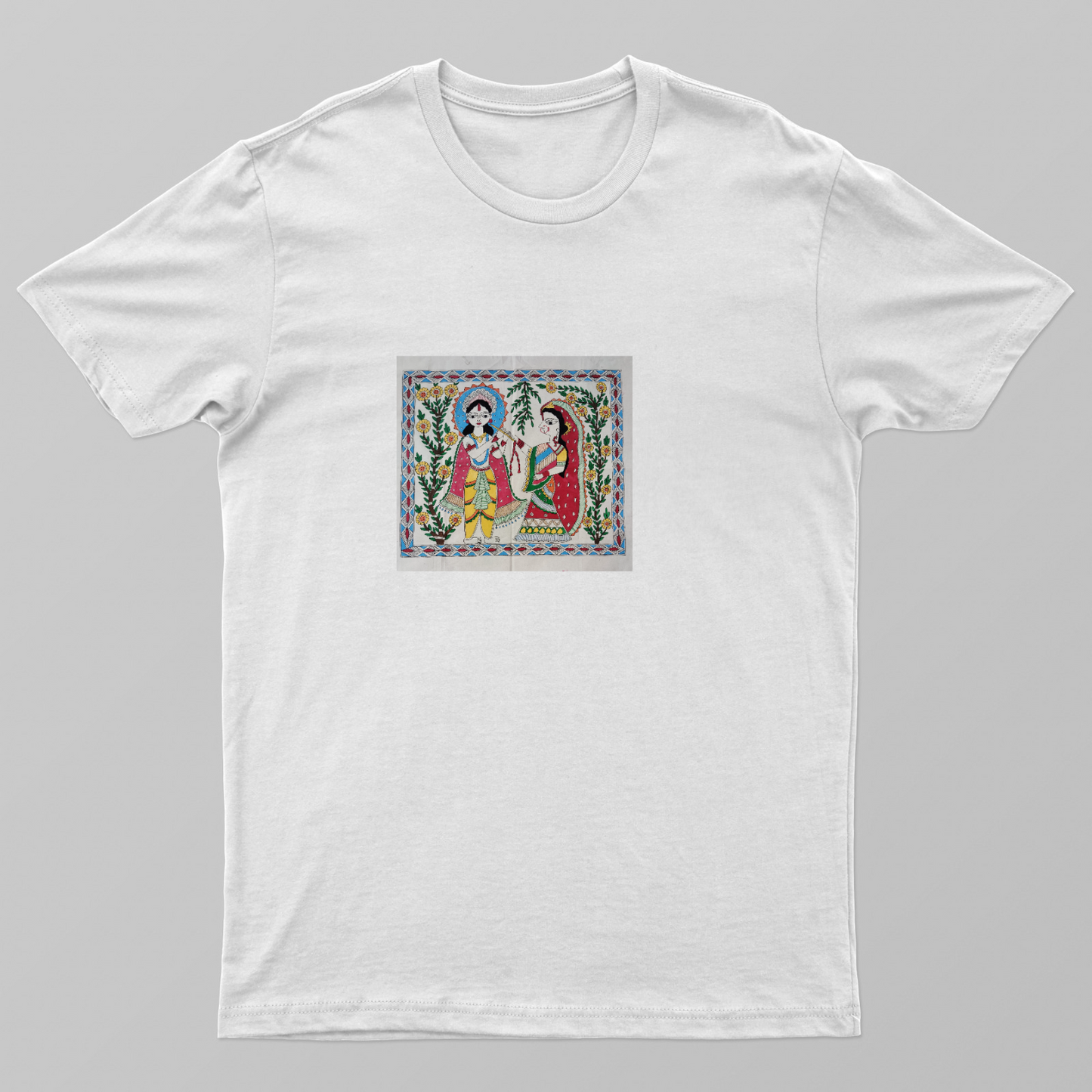 Radha+krishna spiritual Unisex T-shirt by Antara Verma