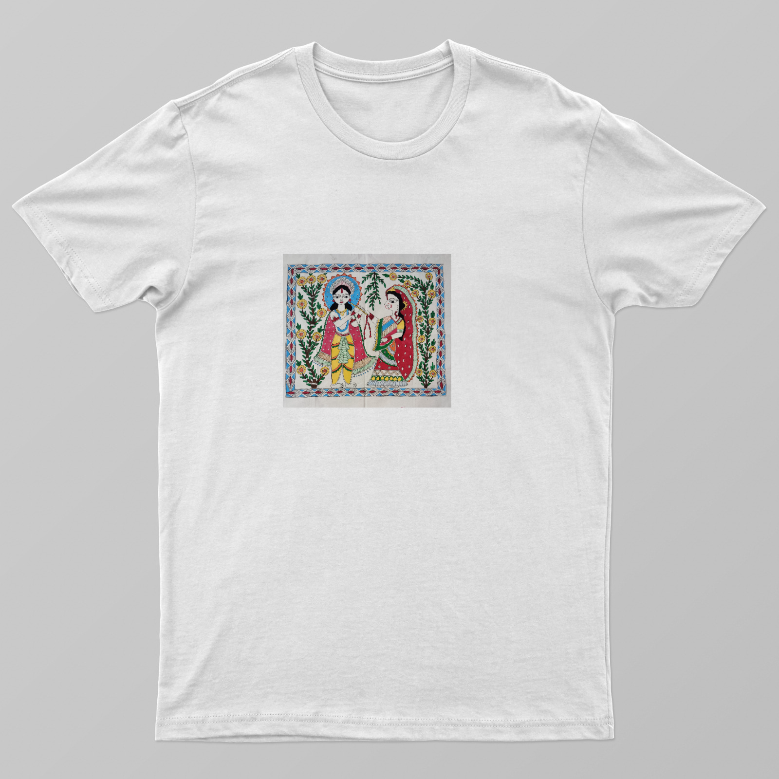 Radha+krishna spiritual Unisex T-shirt by Antara Verma