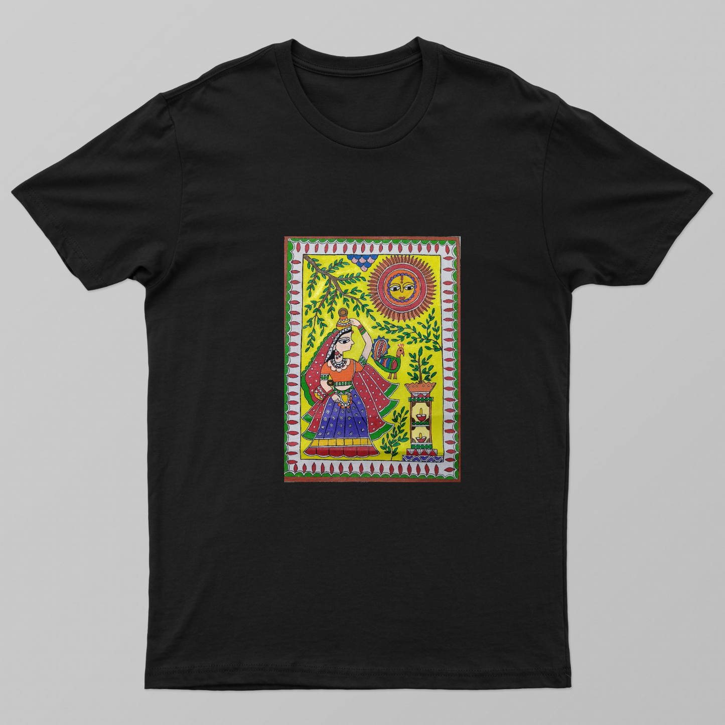 A village scene theme Unisex T-shirt by Antara Verma