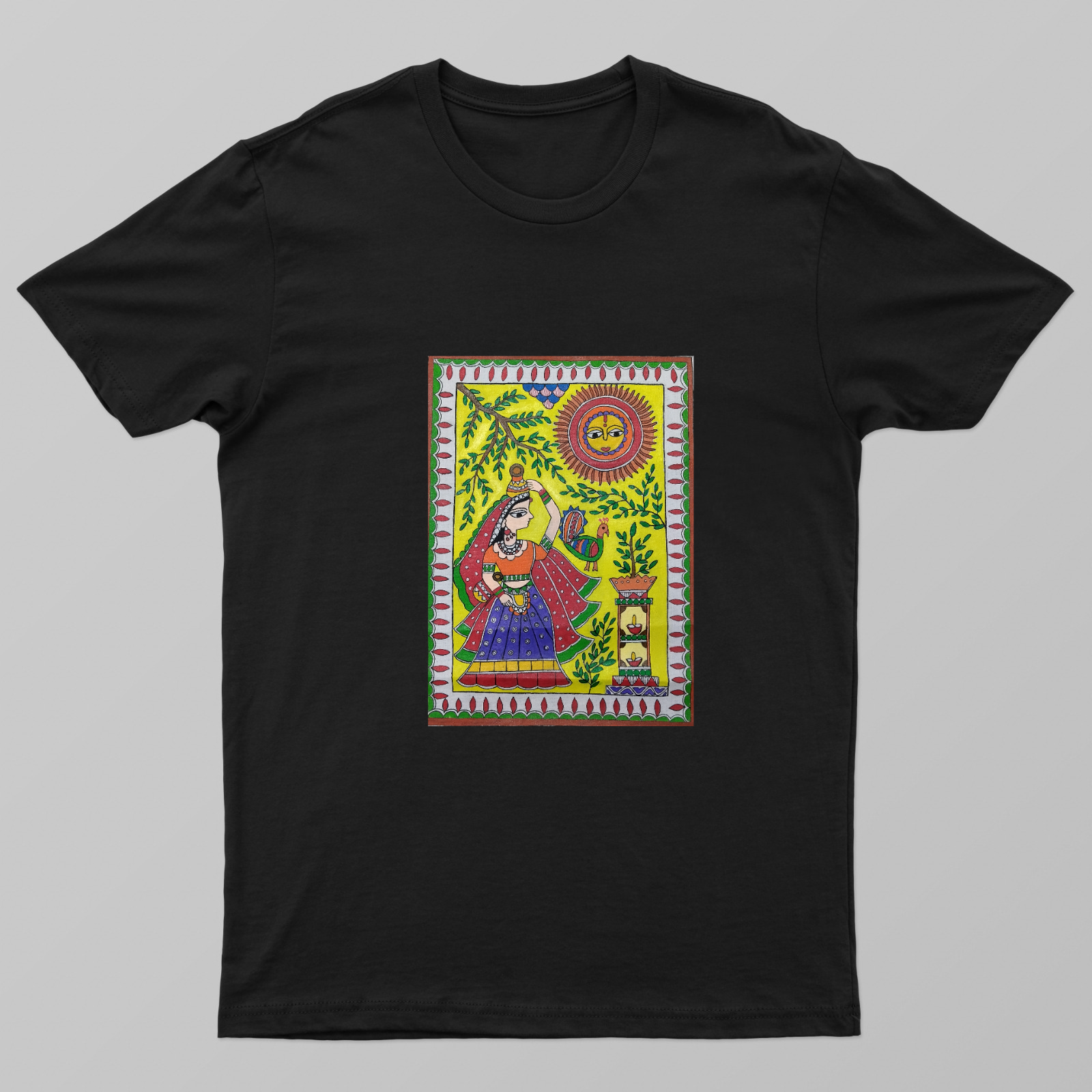 A village scene theme Unisex T-shirt by Antara Verma