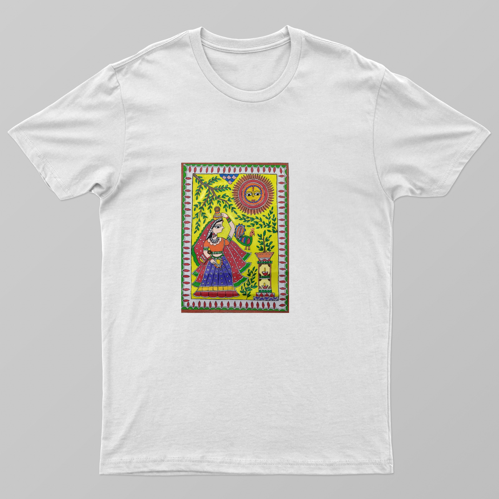 A village scene theme Unisex T-shirt by Antara Verma