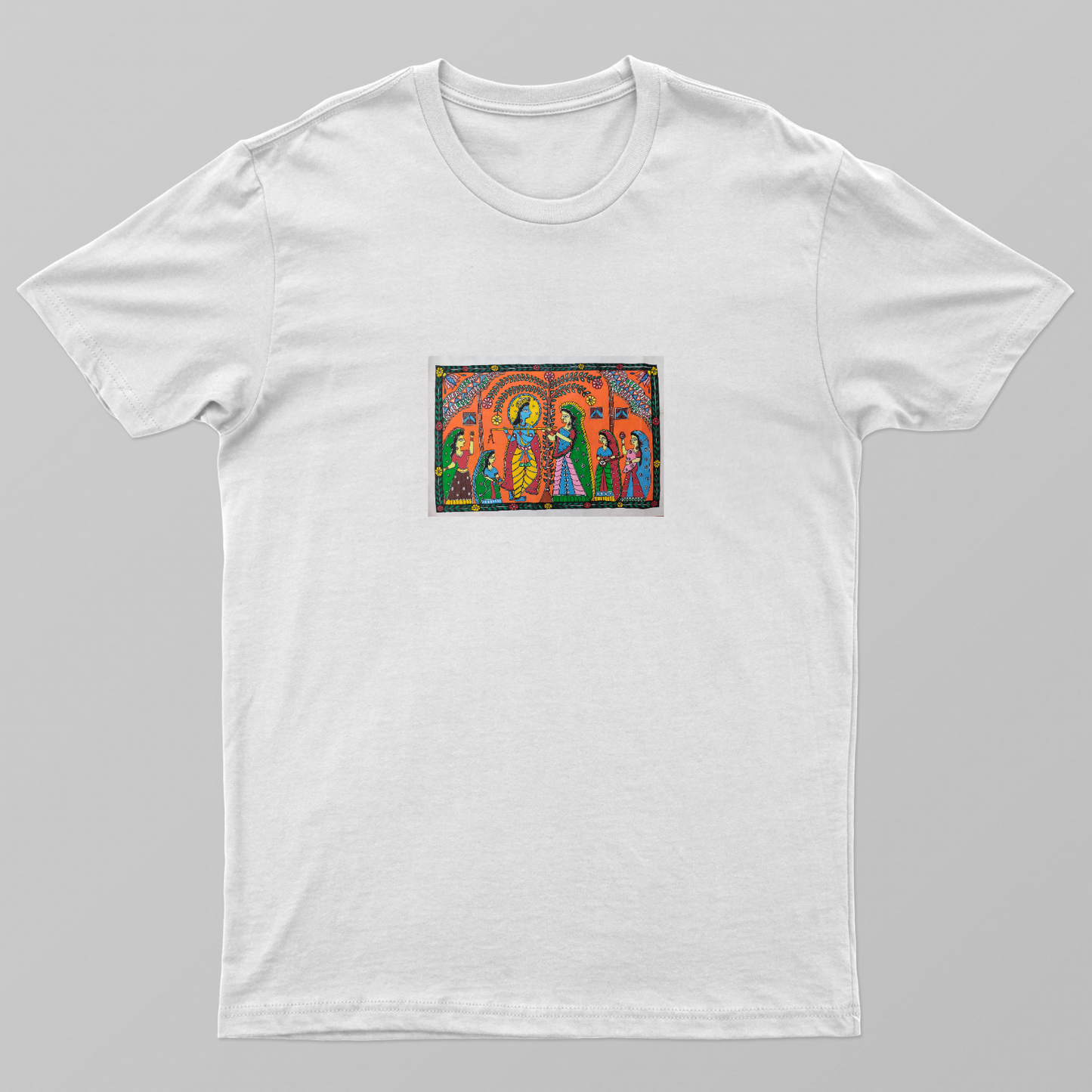 Raasleela scene Unisex T-shirt by Antara Verma