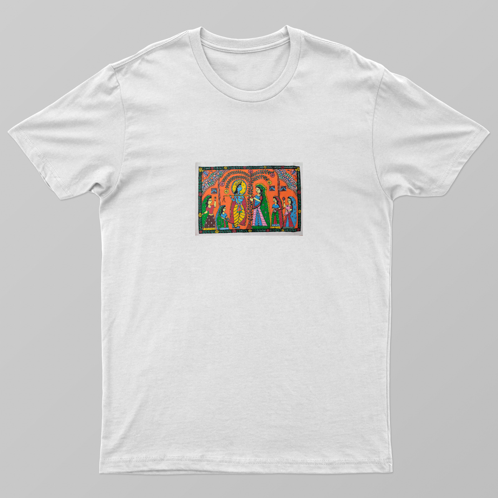 Raasleela scene Unisex T-shirt by Antara Verma