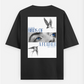 Minimal aesthetic T-shirt Oversized T-shirt (Back print) by @_tamang_vibes_