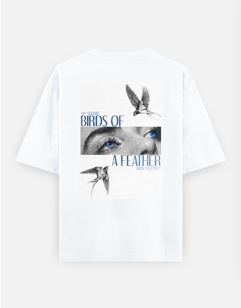 Minimal aesthetic T-shirt Oversized T-shirt (Back print) by @_tamang_vibes_