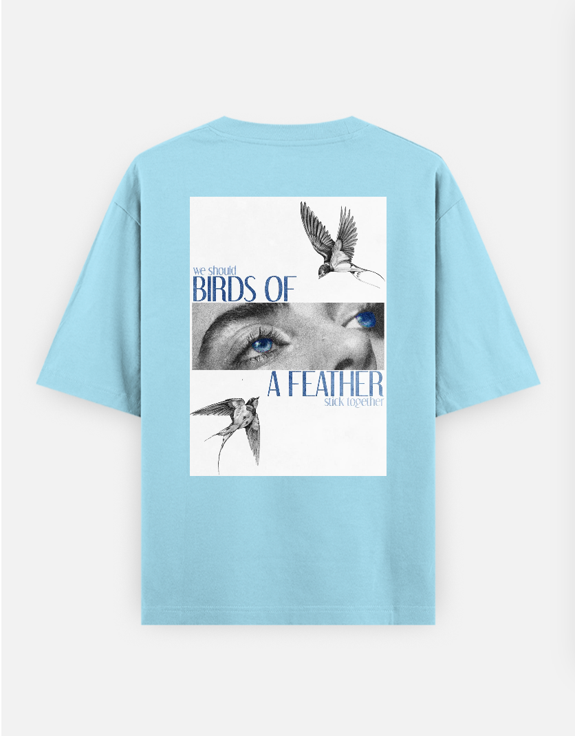 Minimal aesthetic T-shirt Oversized T-shirt (Back print) by @_tamang_vibes_