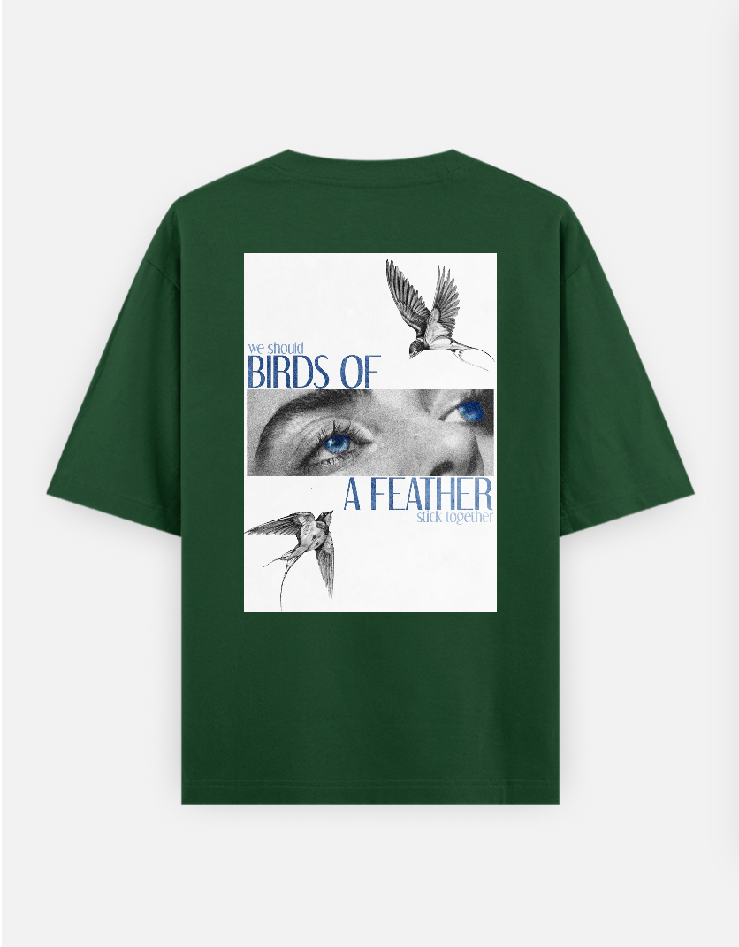 Minimal aesthetic T-shirt Oversized T-shirt (Back print) by @_tamang_vibes_