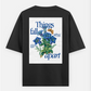 Floral minimal T-shirt Oversized T-shirt (Back print) by @_tamang_vibes_