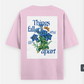 Floral minimal T-shirt Oversized T-shirt (Back print) by @_tamang_vibes_