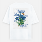 Floral minimal T-shirt Oversized T-shirt (Back print) by @_tamang_vibes_