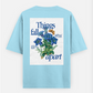 Floral minimal T-shirt Oversized T-shirt (Back print) by @_tamang_vibes_