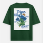 Floral minimal T-shirt Oversized T-shirt (Back print) by @_tamang_vibes_