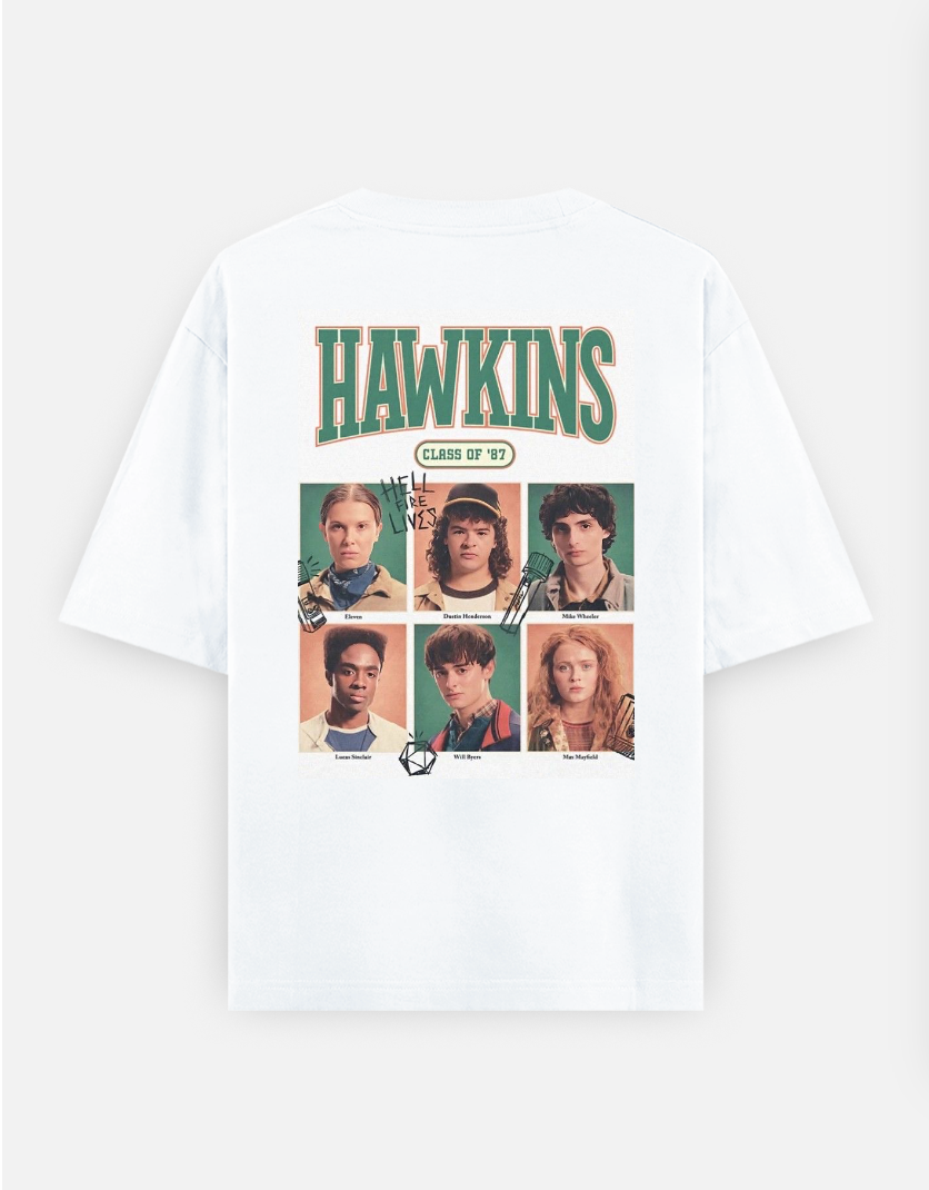 Stranger things T-shirt Oversized T-shirt (Back print) by @_tamang_vibes_