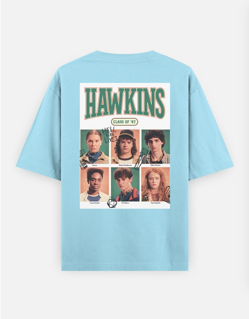 Stranger things T-shirt Oversized T-shirt (Back print) by @_tamang_vibes_