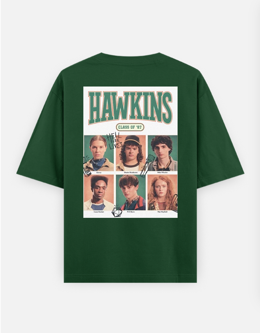 Stranger things T-shirt Oversized T-shirt (Back print) by @_tamang_vibes_
