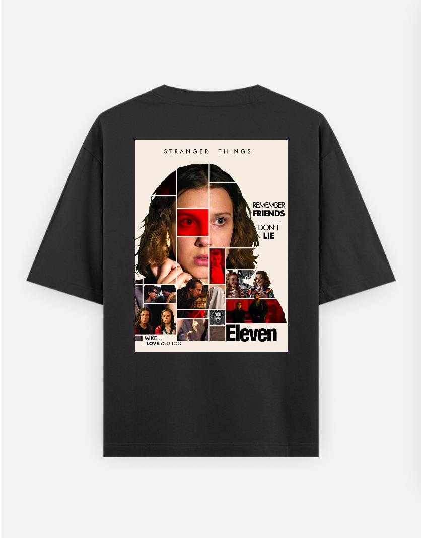 Stranger things T-shirt Oversized T-shirt (Back print) by @_tamang_vibes_