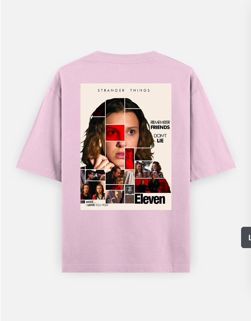 Stranger things T-shirt Oversized T-shirt (Back print) by @_tamang_vibes_