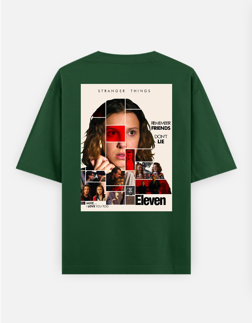 Stranger things T-shirt Oversized T-shirt (Back print) by @_tamang_vibes_