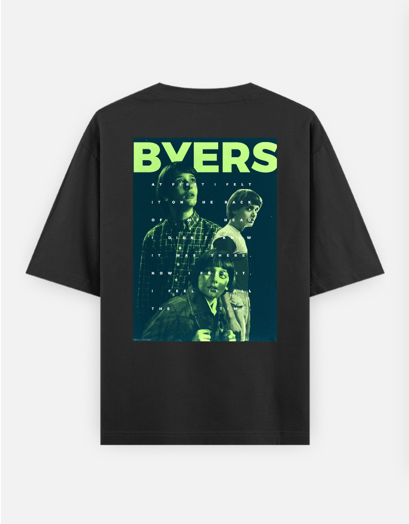 Stranger things T-shirt Oversized T-shirt (Back print) by @_tamang_vibes_