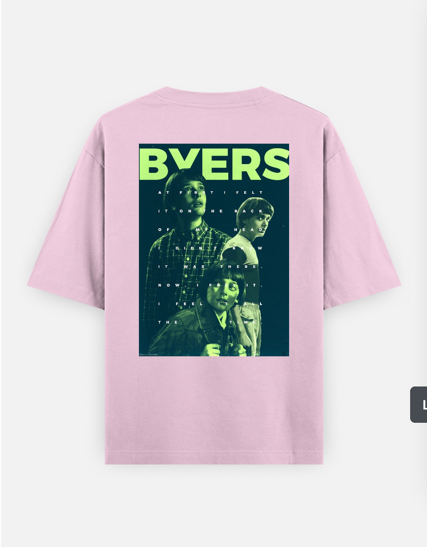 Stranger things T-shirt Oversized T-shirt (Back print) by @_tamang_vibes_