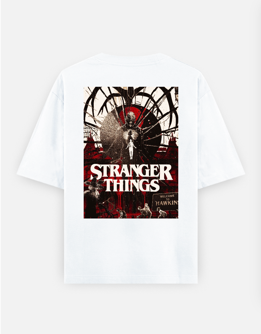 Stranger things T-shirt Oversized T-shirt (Back print) by @_tamang_vibes_
