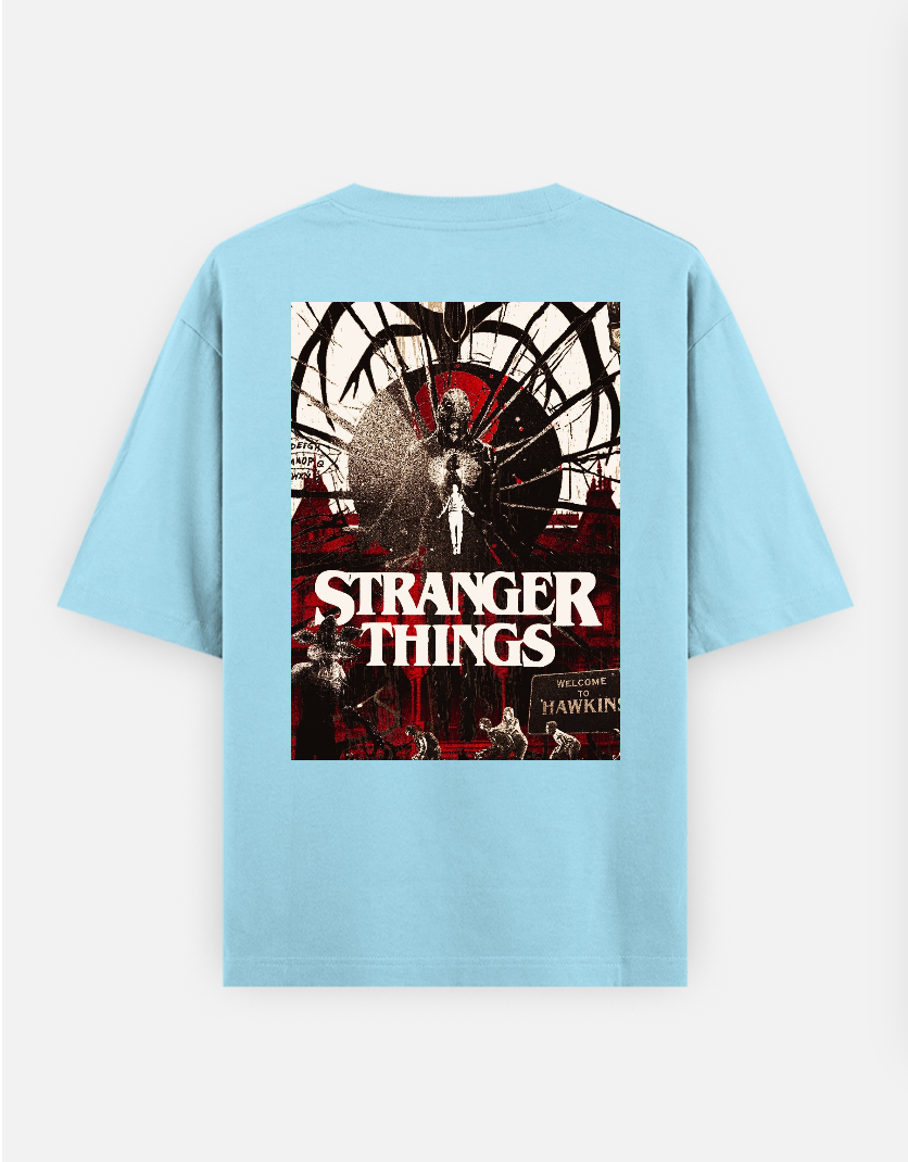 Stranger things T-shirt Oversized T-shirt (Back print) by @_tamang_vibes_