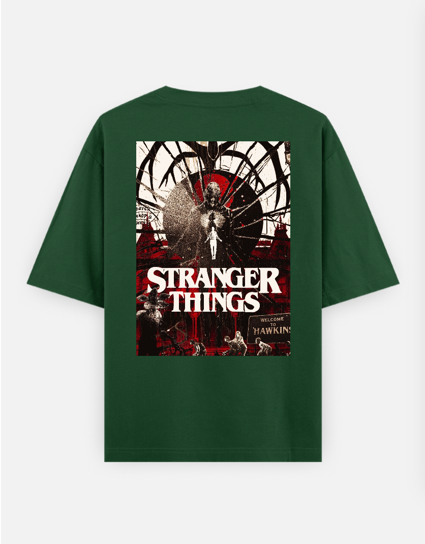 Stranger things T-shirt Oversized T-shirt (Back print) by @_tamang_vibes_