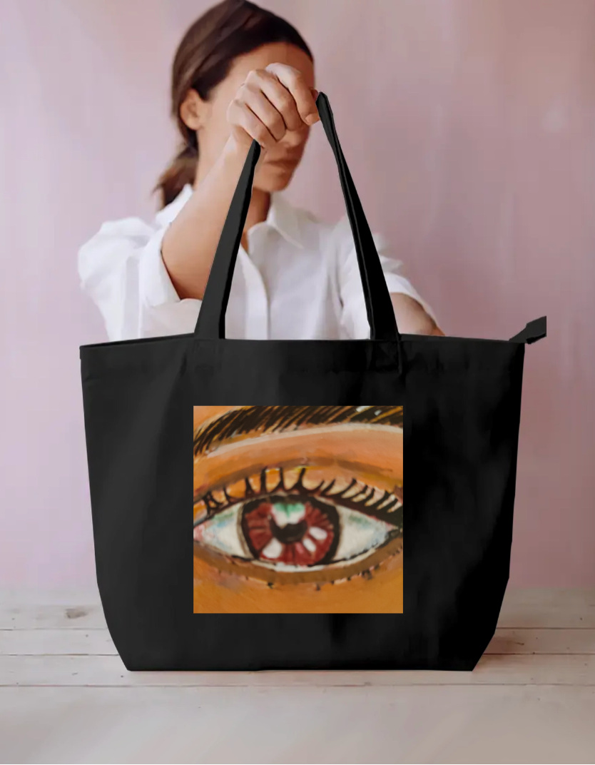 Eye tote bag Everyday Large Tote Bag by @miralynadoraartworks