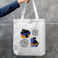 meow! Cat Tote Bag Zipper Tote Bag by Pranjal Turang