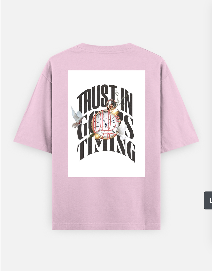 Time is precious T-shirt Oversized T-shirt (Back print) by @_tamang_vibes_