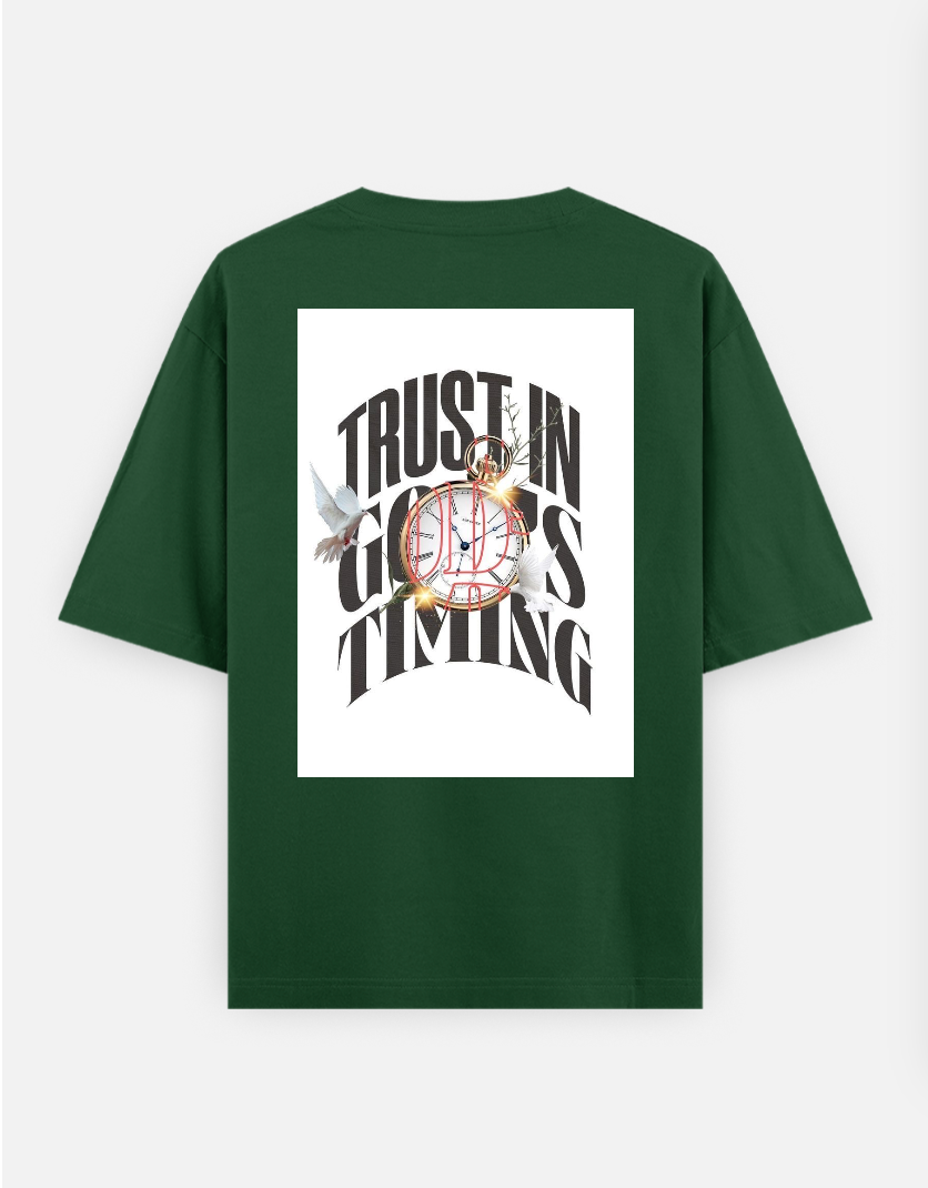 Time is precious T-shirt Oversized T-shirt (Back print) by @_tamang_vibes_