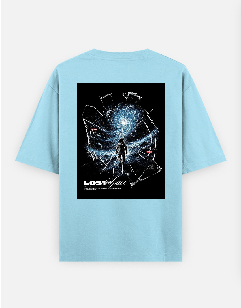 Space T-shirt Oversized T-shirt (Back print) by @_tamang_vibes_