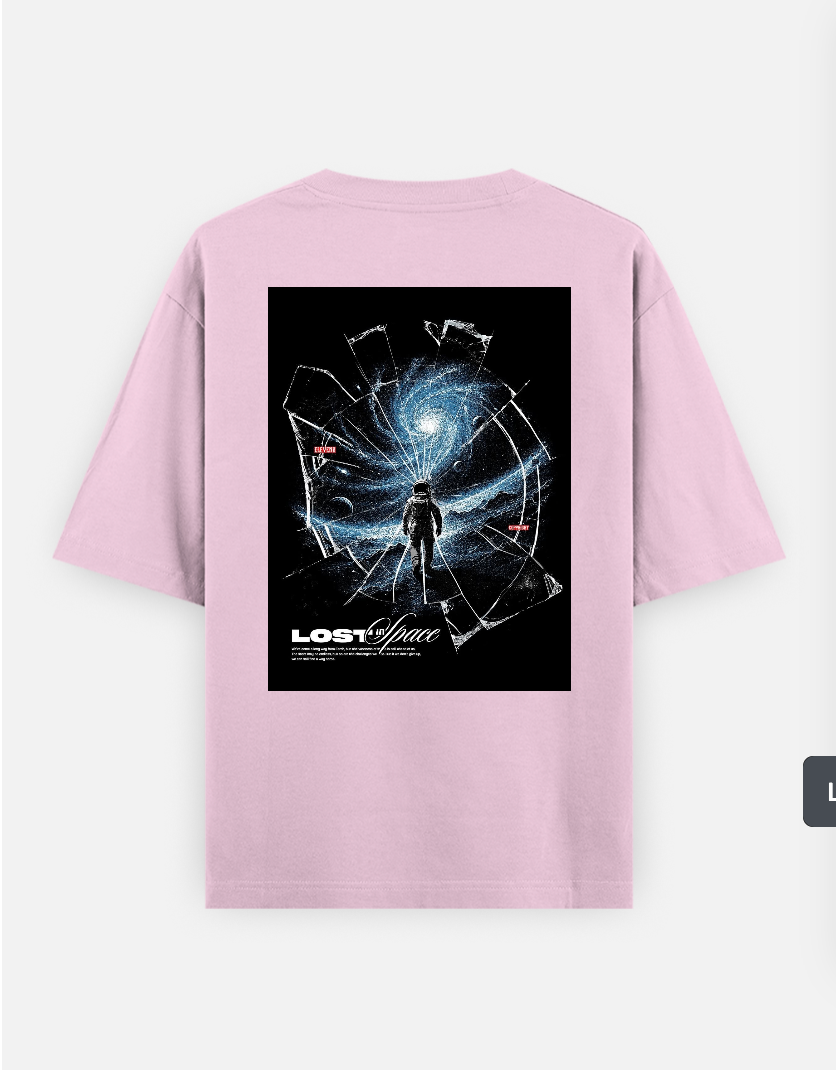 Space T-shirt Oversized T-shirt (Back print) by @_tamang_vibes_