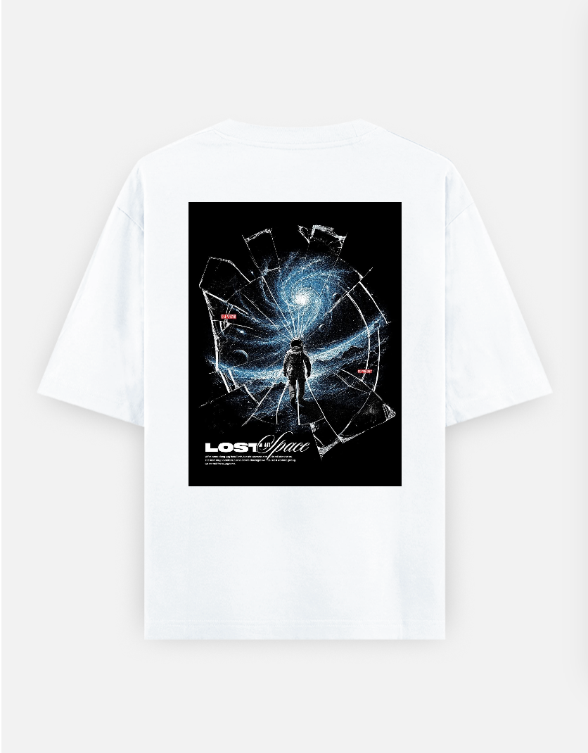 Space T-shirt Oversized T-shirt (Back print) by @_tamang_vibes_