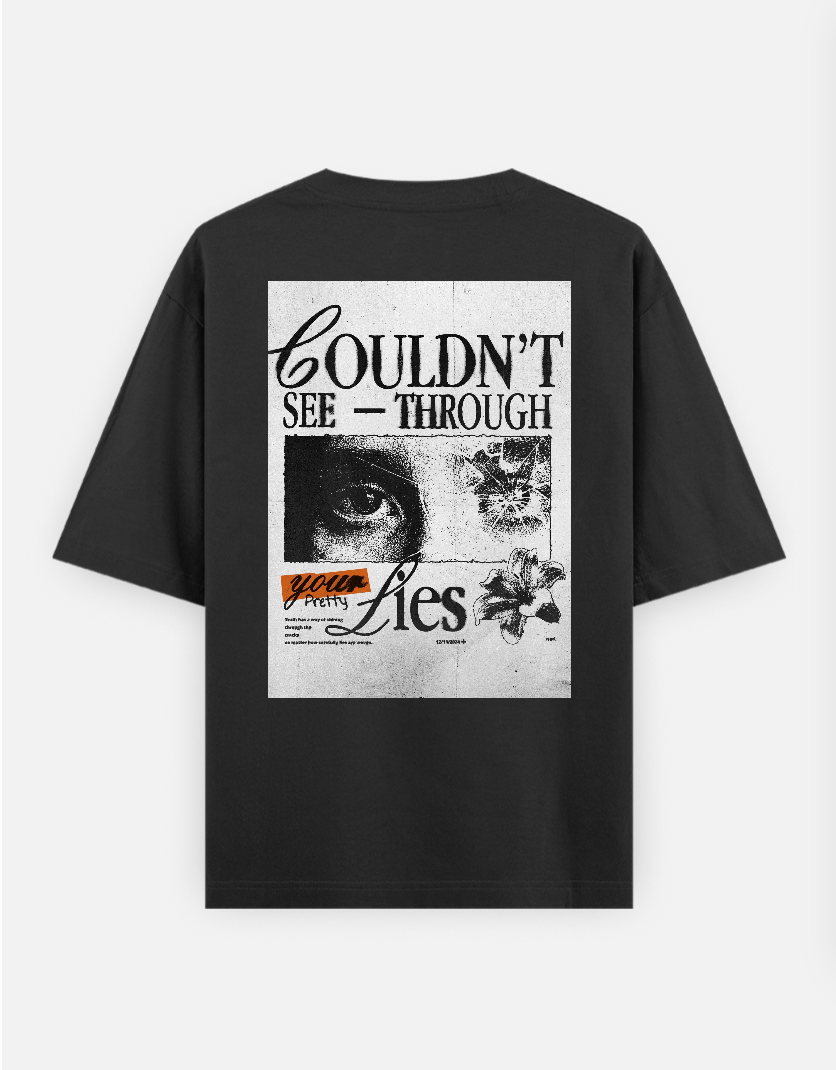 Breakup oversize T-shirt Oversized T-shirt (Back print) by @_tamang_vibes_