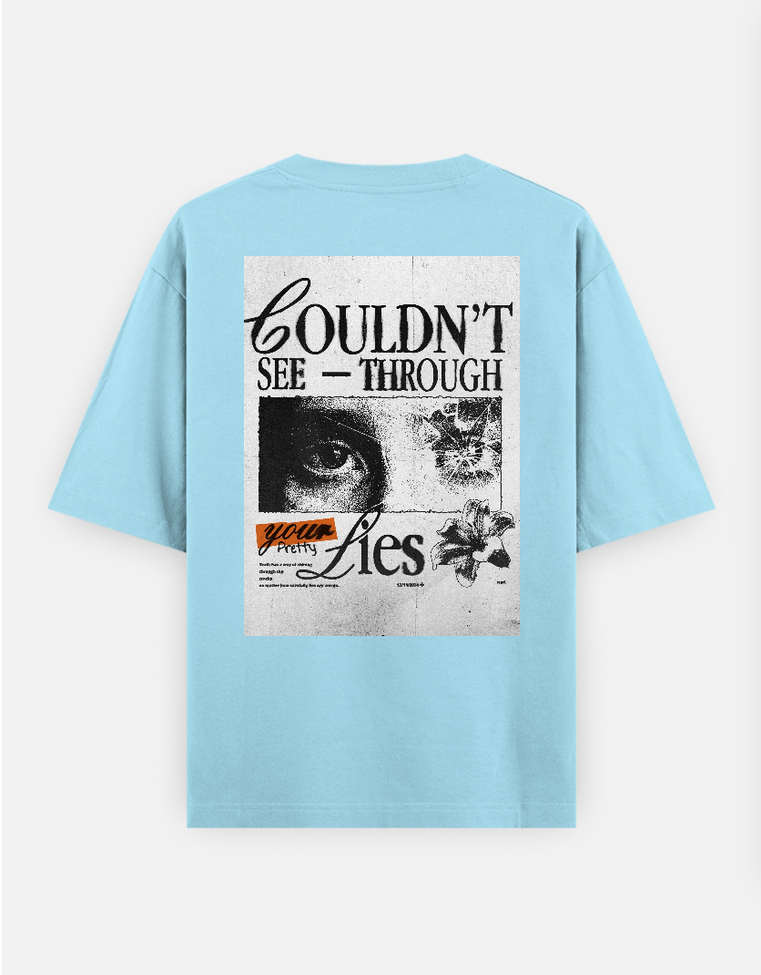 Breakup oversize T-shirt Oversized T-shirt (Back print) by @_tamang_vibes_