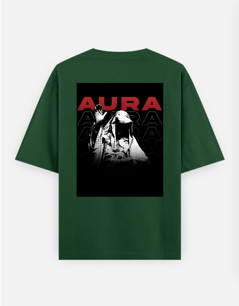 Aura minimal oversize T-shirt Oversized T-shirt (Back print) by @_tamang_vibes_
