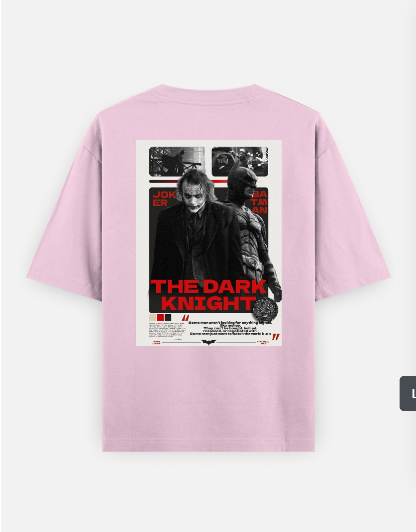 Batman T-shirt Oversized T-shirt (Back print) by @_tamang_vibes_