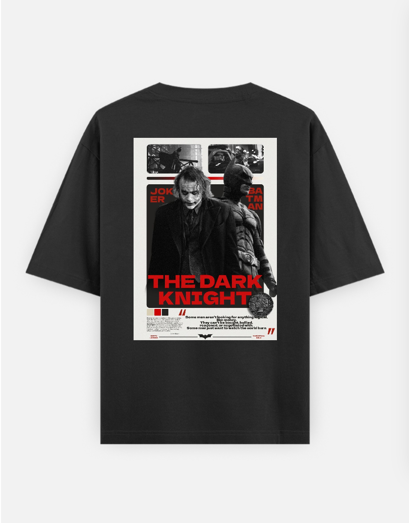 Batman T-shirt Oversized T-shirt (Back print) by @_tamang_vibes_