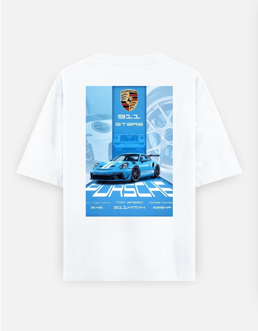 Car themed T-shirt Oversized T-shirt (Back print) by @_tamang_vibes_