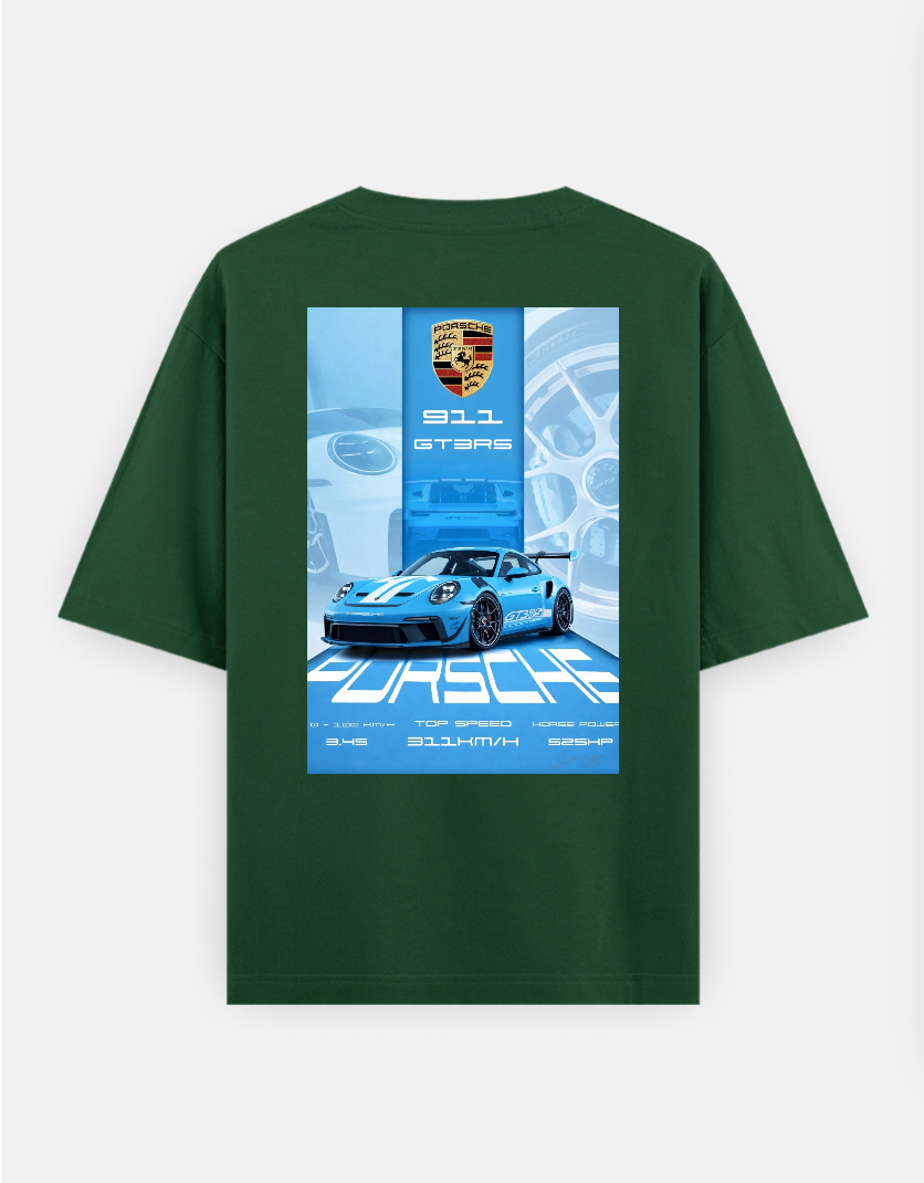 Car themed T-shirt Oversized T-shirt (Back print) by @_tamang_vibes_