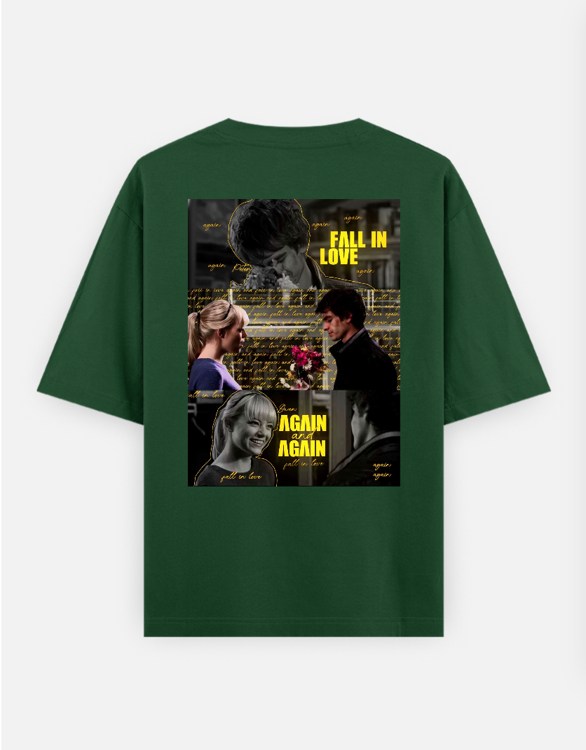 Spider man graphic T-shirt Oversized T-shirt (Back print) by @_tamang_vibes_
