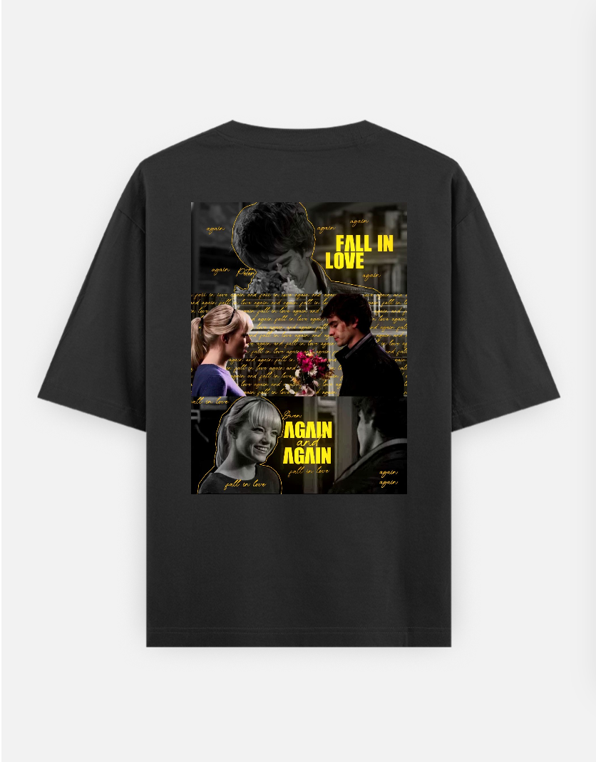 Spider man graphic T-shirt Oversized T-shirt (Back print) by @_tamang_vibes_