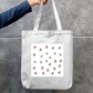 Floral Tote Bag Zipper Tote Bag by Kavya M A